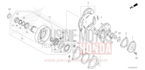 EMBRAYAGE UNIDIRECTIONNEL CRF110FR de 2024